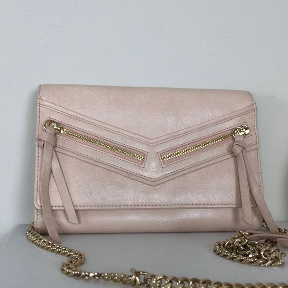 Botkier Blush and Gold Leather Crossbody Bag - Picture 4 of 9
